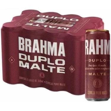 Imagem de Cerveja Brahma Duplo Malte Lata 350ml Caixa Com 12 Latas