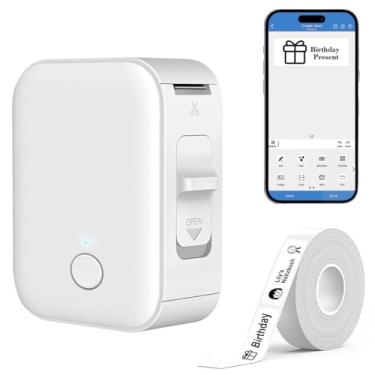 Imagem de Mini Rotuladora de Etiquetas Adesivas Portátil Bluetooth – Impressora Térmica Sem Fio para Organização e Escritório