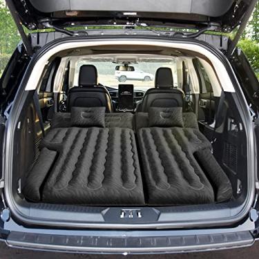 Imagem de Umbrauto Colchão De Ar Para Carro Para Suvs Médios/Grandes, Cama De Acampamento Suv De 200 Cm De Comprimento Com Superfície De Flocagem Aprimorada/Fundo Durável De 210T, Inflação Rápida Com Bomba El