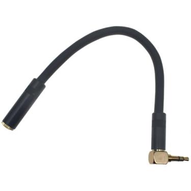 Imagem de SYCZIOHU Cabo adaptador TRS macho de 3,5 mm para conector fêmea para alto-falantes, microfones e leitores de MP3 (1 peça)