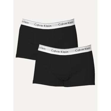 Imagem de Cuecas Calvin Klein Trunk Modern Cotton Preta Pack 2UN, M/M