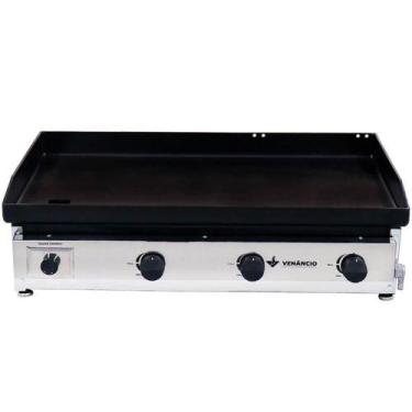Imagem de Chapa a Gás Venâncio em Aço Inox Deguste Luxo com 80 cm C80 - METALURG