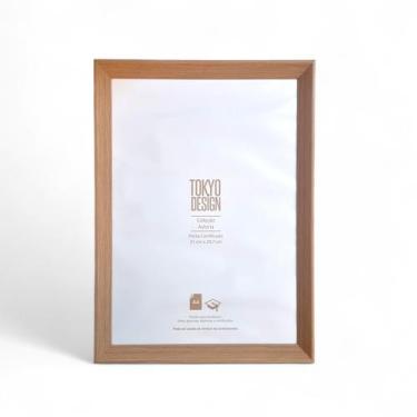 Imagem de Moldura A4 Porta Certificado Diploma Acetato Madeira 21x29,7 - Mkt Mul