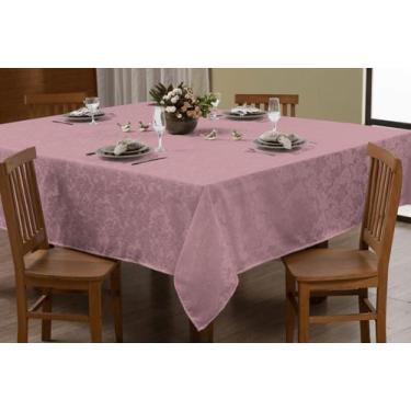 Imagem de Toalha de Mesa Jacquard 6 Lugares Tecido Grosso Luxuosa - ENXOVAIS VIC