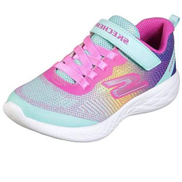 Imagem de Skechers Tênis infantil unissex Go Run 600-Farrox, Turquesa/Multi, 5 Medium US Toddler