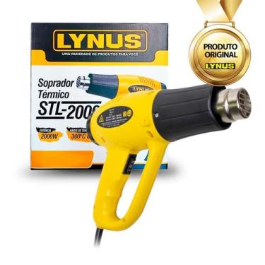 Imagem de Soprador Térmico P/ Funilaria Stl-2000w 2 Velocidade Lynus, 220V