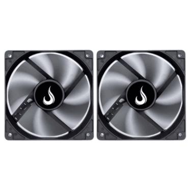 Imagem de Kit 2 Cooler Fan Rise Mode 120mm 12v Preto - Rm-bk-01-fb