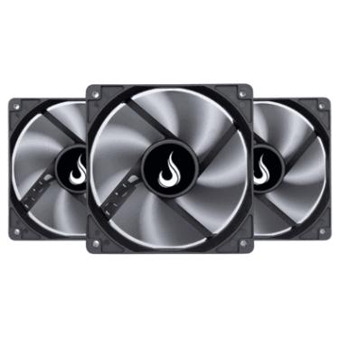 Imagem de Kit 3 Cooler Fan Rise Mode 120mm 12v Preto - Rm-bk-01-fb