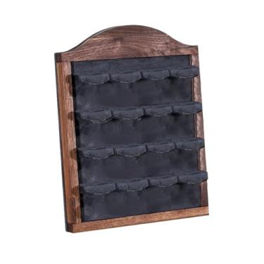 Imagem de Dynwave Suporte para brincos, expositor de joias, suporte para, organizador de presentes, armazenamento para cômoda, marketing pessoal, brincos, loja, Cinza Marrom Escuro