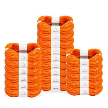 Imagem de KMKMVV Pacote com 20 sacos de recarga de areia para gatos compatíveis com seu Genie Standard, Plus, XL e XL+ cartucho de lixo e refis jumbo (laranja)