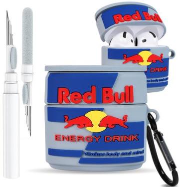 Imagem de Capa para AirPods 4 Toyuma Cute Kawaii Cartoon Silicone Vermelha