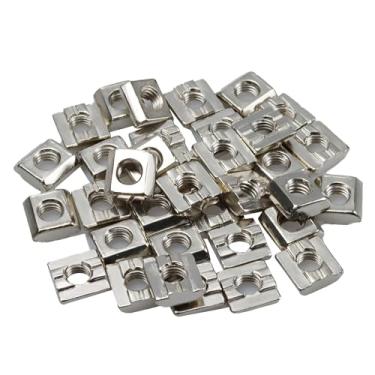 Imagem de Runseaway 60 peças, série 30, porca deslizante, martelo, porcas, quadradas, porcas de rosca M6 para perfis de alumínio 2020, ranhura T de 8 mm, ideal para roteador CNC, impressora 3D, molduras de