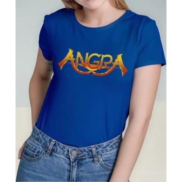 Imagem de Camiseta Camisa Algodão Feminina Masculina Adulto Banda de Rock Angraa