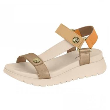 Imagem de Sandália Feminina Anabela Média Conforto Papete Modare