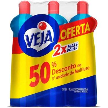 Imagem de Veja Gold Original - Limpador Multiuso, 3 unidades de 500ml