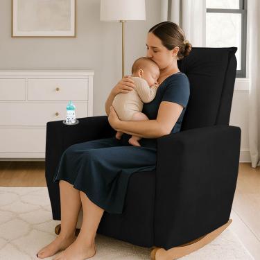 Imagem de Poltrona de Amamentação Balanço Quarto de Bebe Mamãe Agata - Bl DECOR,