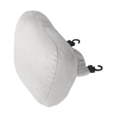 Imagem de predolo Almofada de pescoço para carro, suporte de pescoço, fácil de instalar, acessórios automotivos respiráveis, suprimentos, apoio de cabeça ergonômico, Branco