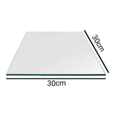 Imagem de Kit 2 Vidro Expositor Balcão Vitrine Para Loja 30x25 4mm - Nacional