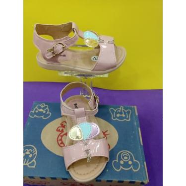 Imagem de Sandália rasteira fivela balão rosa - BAMBILI