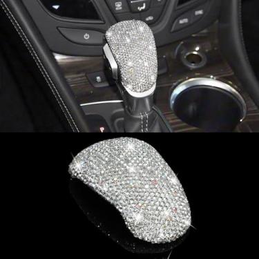 Imagem de TOMALL Capa de manípulo de mudança de marchas de carro Bling compatível com Buick Envision 2017-2020/Encore GX 2020-2023 Capa de alavanca de engrenagem para painel de câmbio para interior de carro