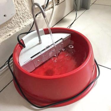 Imagem de Bebedouro Gato Cachorro Pets 1,5L Bivolt Automática Fonte de Água p/ A