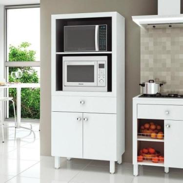 Imagem de Armário Forno E Microondas 2 Portas 1 Gav Cr20005 Branco - MULTIMOVEIS