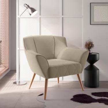 Imagem de Poltrona De Sala Para Decoração Italva Inca Castor