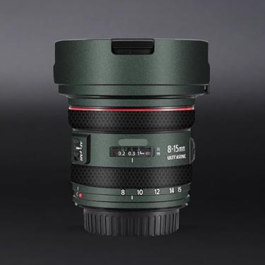 Imagem de Adesivo de lente de câmera EF 8-15 4 L para Canon EF 8-15 mm F4 L Revestimento Película Protetora Vinil Decalque Skin (Verde Turquesa)