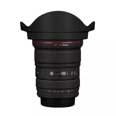 Imagem de Adesivo para câmera EF 17-40 4 com tampa de lente antiarranhões para Canon EF 17-40 mm F4 adesivo de película protetora (preto matriz)