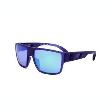Imagem de adidas Sp0006 masculino, Azul fosco, Lens-57 Bridge-16 B-43.4 ED-65.8 Temple-135
