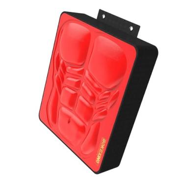 Imagem de menolana Suporte de parede para boxe, alvo de parede, saco de pancadas, espessamento, almofada de treinamento de velocidade, saco de pancadas, treinador de, Vermelho