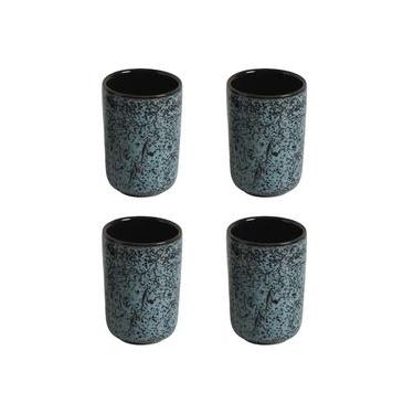 Imagem de Conjunto de Copos Porto Brasil Neo Stoneware Night Sky 110ml - 4 Peças