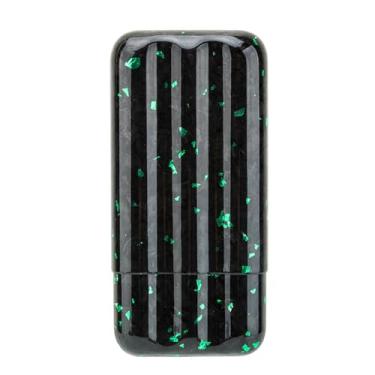 Imagem de Caixa de charutos, umidificadores de fibra de carbono com 3 tubos leve para armazenamento de charutos Umidor de charutos de viagem para até 55 charutos de calibre de anel G