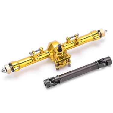 Imagem de Kit de montagem de eixos dianteiro e traseiro de liga de alumínio SIWOTED para peças de carro Axial SCX24 90081 1/24 RC (Sem eixo de transmissão)