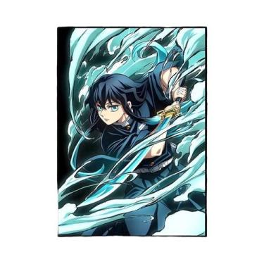 Imagem de Pôster De Arte De Parede Do Anime Demon Slayer Nezuko Tanjiro Pintura 