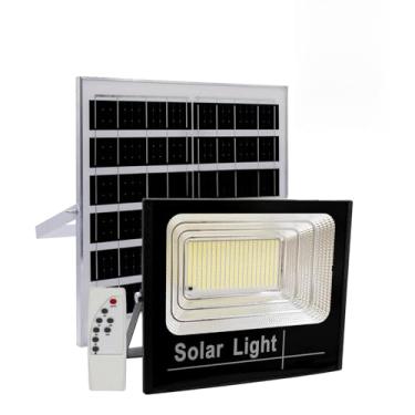 Imagem de Refletor Led Holofote Placa Solar Bateria 1000w Com Placa