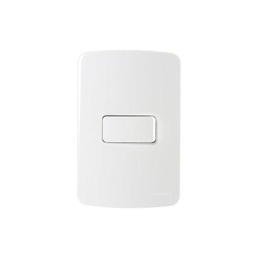 Imagem de Interruptor Bipolar Paralel. MarGirius B3 10A com Placa 4x2 Branco