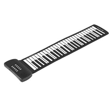 Imagem de Naroote Piano de Teclado Portátil de Enrolar, 49 Teclas, Som Surround 4D, Piano Dobrável Fácil de Usar para Crianças Iniciantes, Adequado para Casa, Escola (PM49)