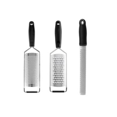 Imagem de Genérico, Ralador Inox Zester Especiaria Queijo Verduras Citrico 3un