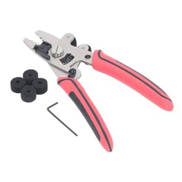Imagem de Decapador de fibra óptica Lâmina de aço inoxidável multifuncional PVC Alça antiderrapante Alicate cortador de fio para instalação e manutenção de cabos de fibra óptica