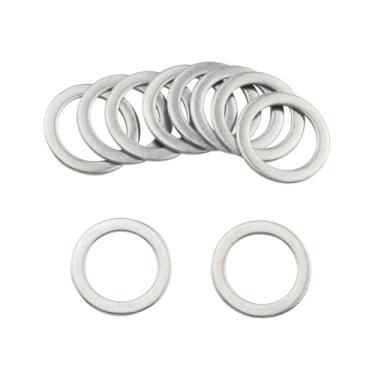 Imagem de JianLing 20 peças de reposição para espaçador de pedal de bicicleta peças de reposição de aço inoxidável dobrável bicicleta engrenagem fixa pedaleira espaçadores de proteção prata 20x15mm para