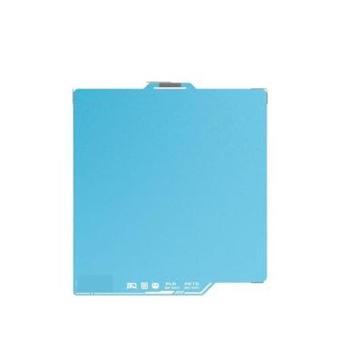 Imagem de Plataforma de impressão de 256x256mm - Aço mola texturizado de dupla face, sem entupimento, compatível com a impressora 3D Bambu Lab P1 X1.(CryoGripProFrostbite,1 PC)