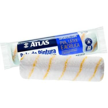 Imagem de Rolo de Pintura 23cm Lã Microfibra 10mm Antirespingo | Atlas
