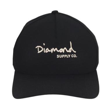 Imagem de Boné Diamond OG Script Snapback - Preto/Bege-Unissex
