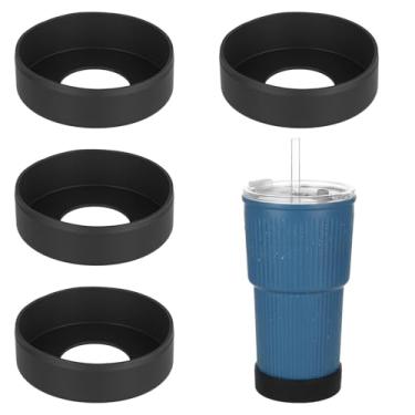 Imagem de Thinp Capa de silicone para bota, 4 peças, para copo de 590 ml, 850 g, capas inferiores antiderrapantes, protetor inferior de garrafa de água, manga de silicone para garrafas de água, caneca de café