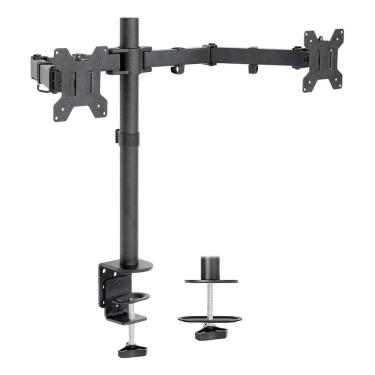 Imagem de Suporte Duplo Dois Monitores/TV 13 à 32" Articulado Mesa/Parede Vesa 