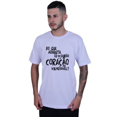 Imagem de Camiseta Unissex Ser Durão Racionais Mcs, Branco, G