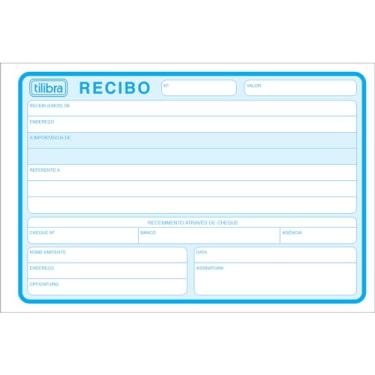 Imagem de Tilibra - Recibo Comercial Sem Canhoto Grande - 50 Folhas - 1 un