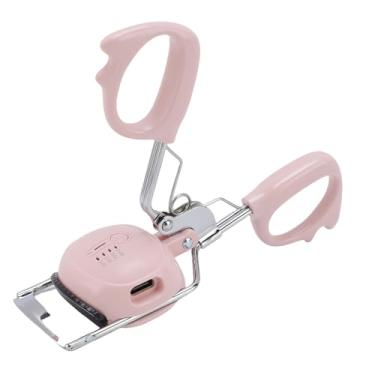 Imagem de Yinhing Modelador de Cílios Aquecido, Aquecimento Rápido, 4 Configurações de Temperatura, Modelador de Cílios Elétrico, Função de Memória para Mulheres, Material Abs Amigável para (Rosa)