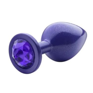 Imagem de Plug Anal 8,0 x 3,37cm Com Pedra Tamanho M Acessório Erótico Anal Estimulador 272